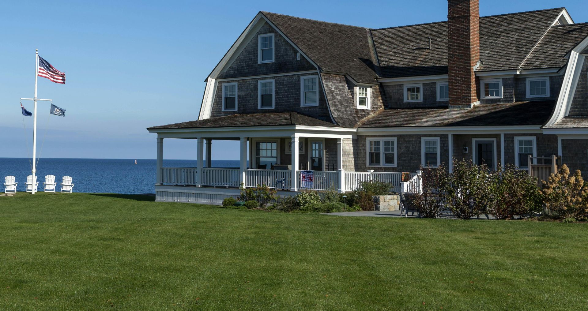 A House on Potato Island in Branford, Connecticut, USA